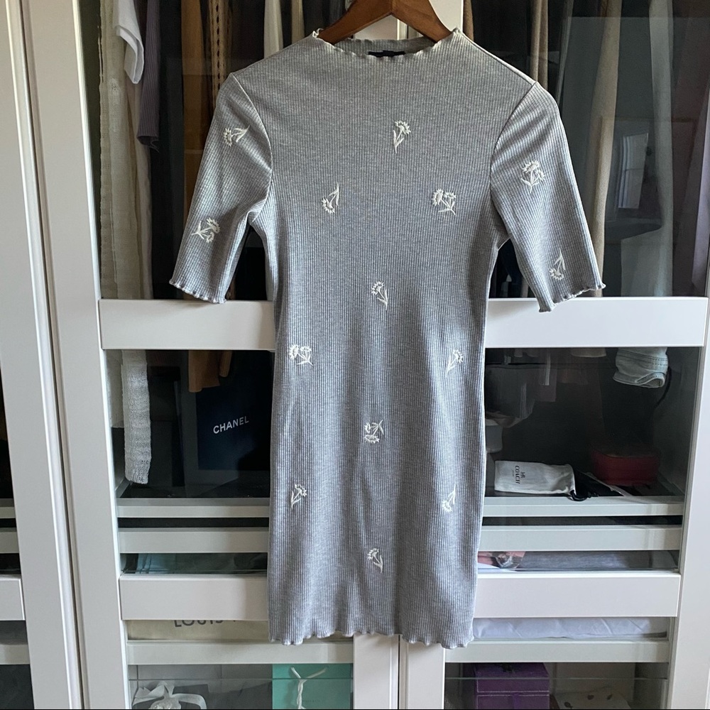 Top shop Light grey bodycon dress